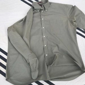 NORDSTROM mens XXL 2XL Long Sleeve Button Up Shirt CLASSIC FIT GRAY